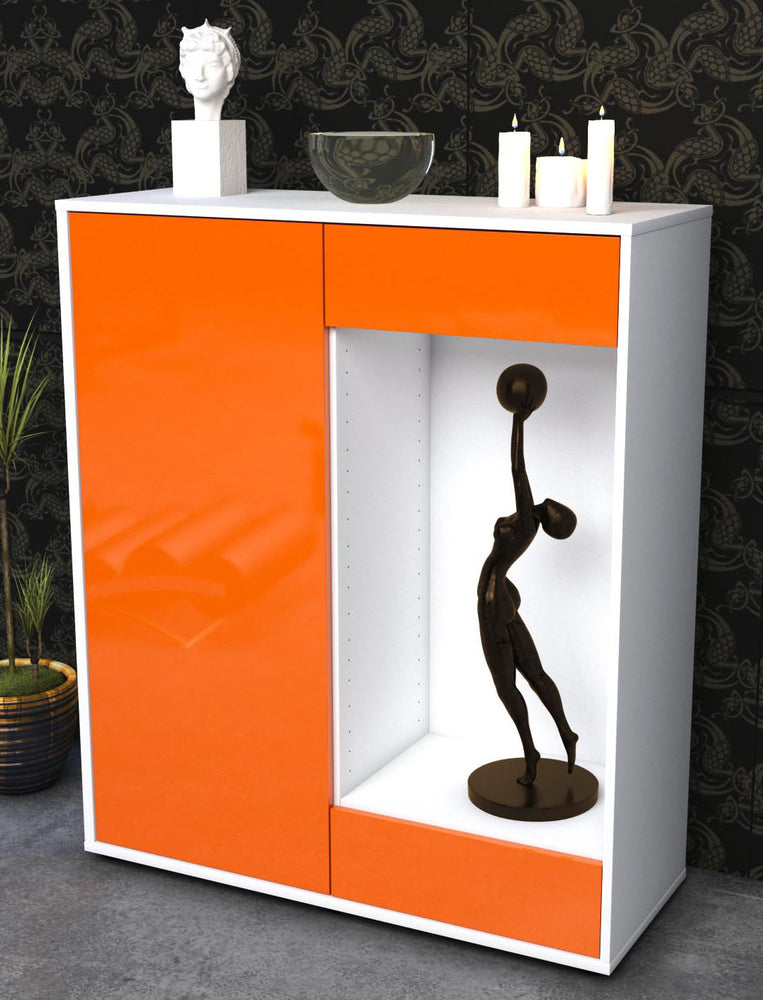 Highboard Lorenza, Orange Seite (92x108x35cm) - Dekati GmbH