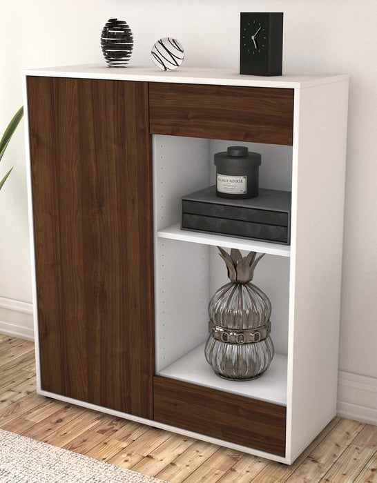 Highboard Louisa, Walnuss Seite (92x108x35cm) - Dekati GmbH