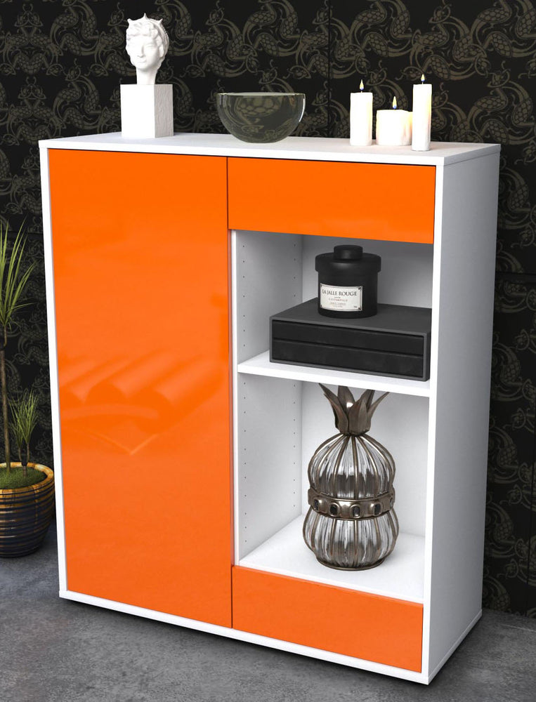 Highboard Louisa, Orange Seite (92x108x35cm) - Dekati GmbH