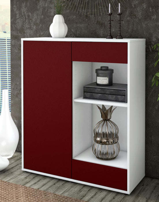 Highboard Louisa, Bordeaux Seite (92x108x35cm) - Dekati GmbH