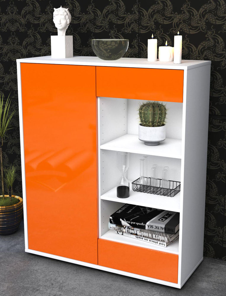 Highboard Luana, Orange Seite (92x108x35cm) - Dekati GmbH