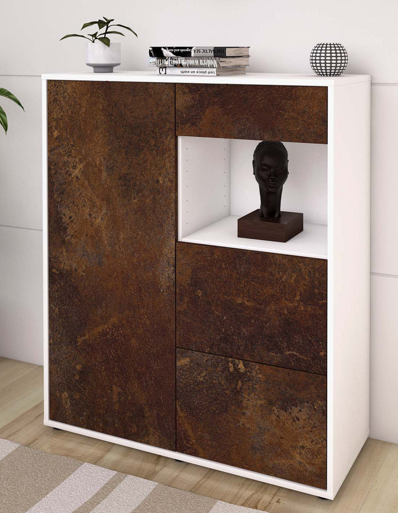 Highboard Lucia, Rost Seite (92x108x35cm) - Dekati GmbH