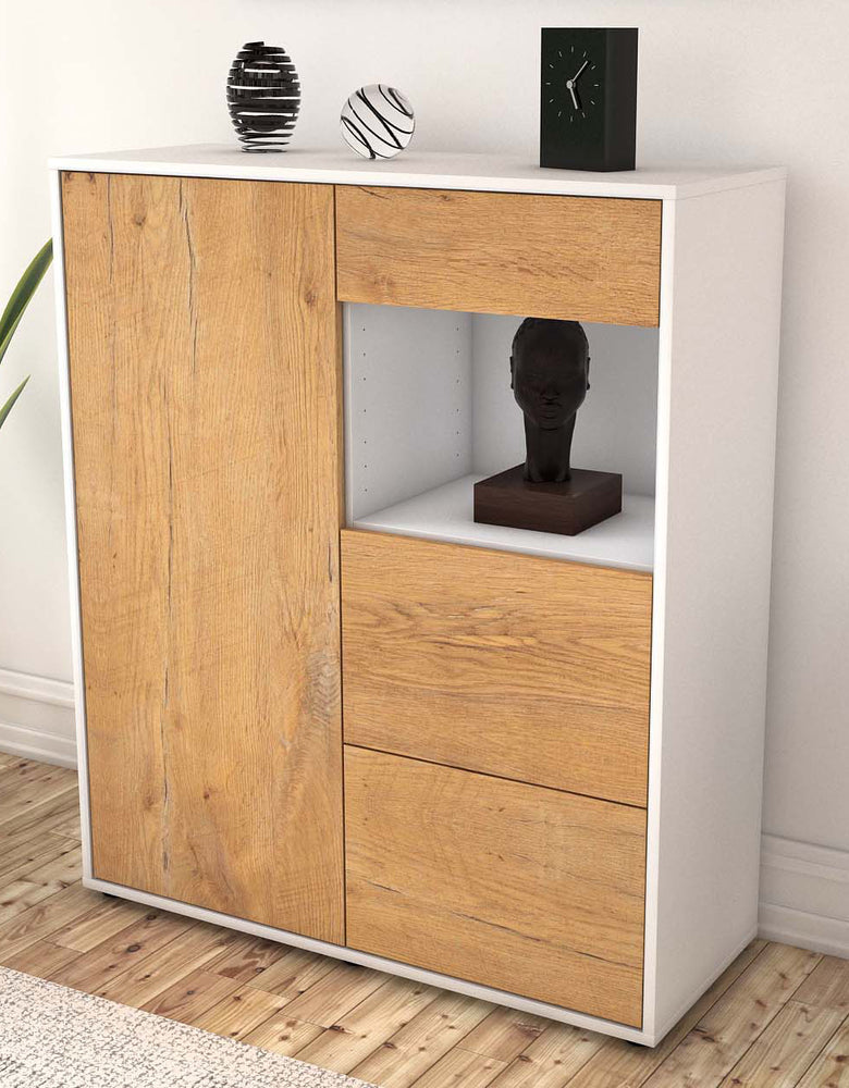 Highboard Lucia, Eiche Seite (92x108x35cm) - Dekati GmbH