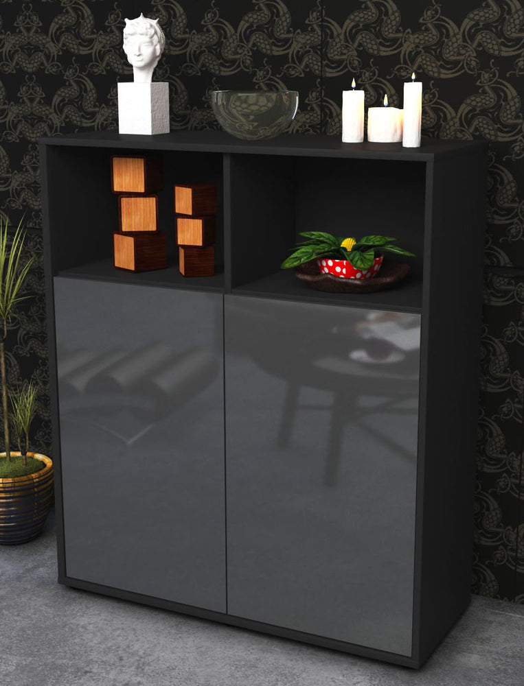 Highboard Giovanna, Grau Seite (92x108x35cm) - Dekati GmbH