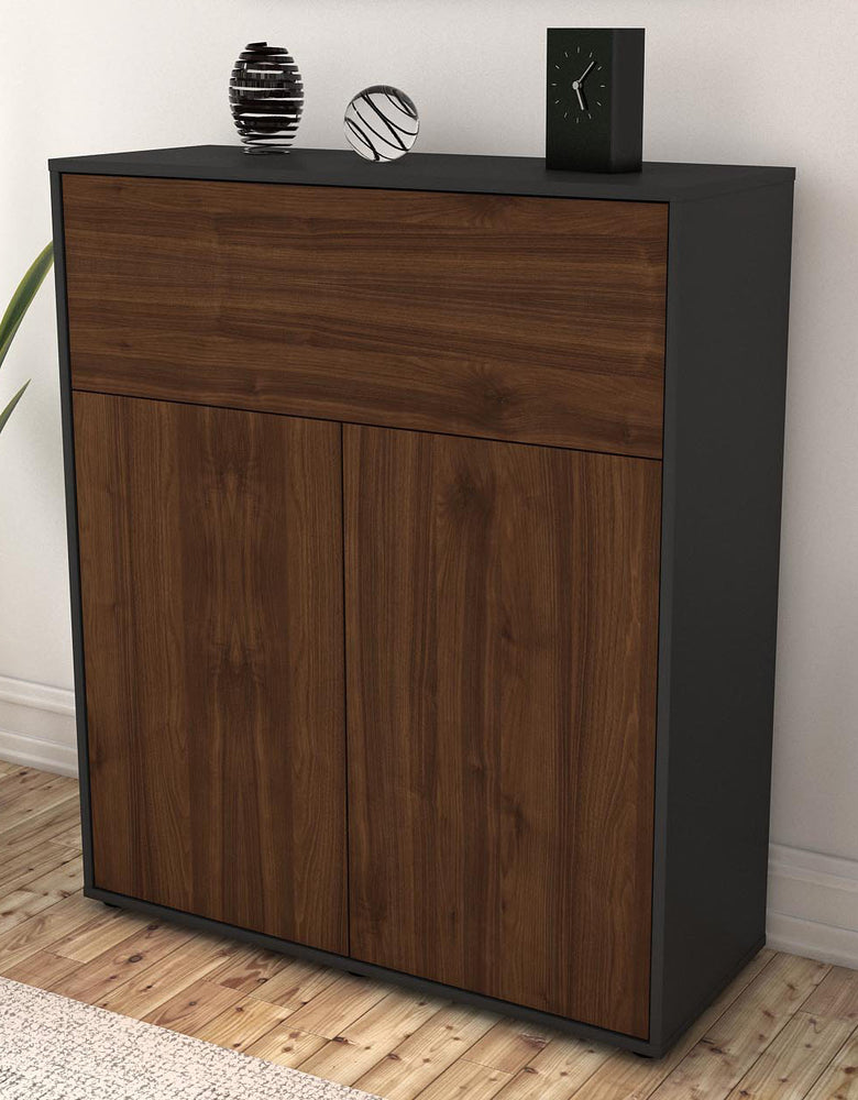 Highboard Giulia, Walnuss Seite (92x108x35cm) - Dekati GmbH