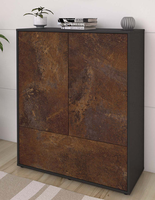 Highboard Grazia, Rost Seite (92x108x35cm) - Dekati GmbH