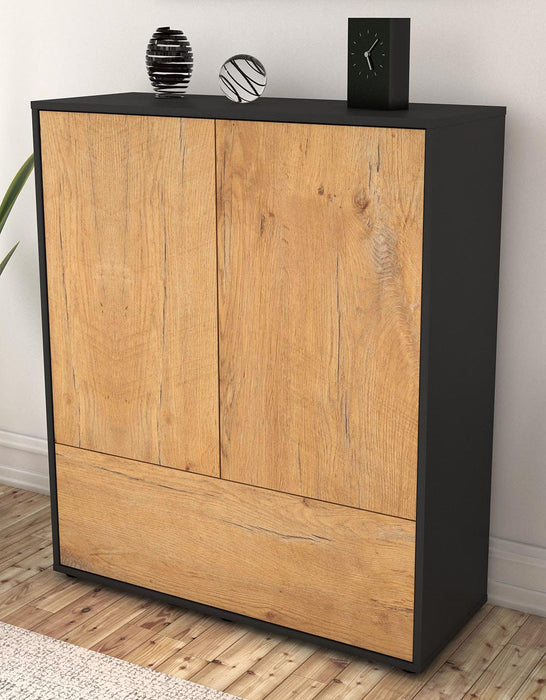 Highboard Grazia, Eiche Seite (92x108x35cm) - Dekati GmbH