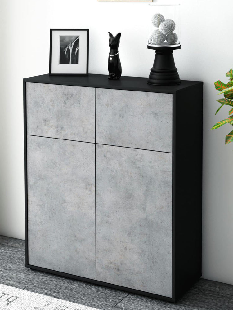 Highboard Greta, Beton Seite (92x108x35cm) - Dekati GmbH