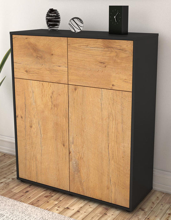 Highboard Greta, Eiche Seite (92x108x35cm) - Dekati GmbH