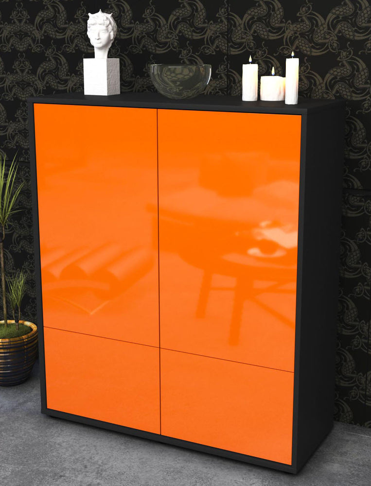 Highboard Ida, Orange Seite (92x108x35cm) - Dekati GmbH