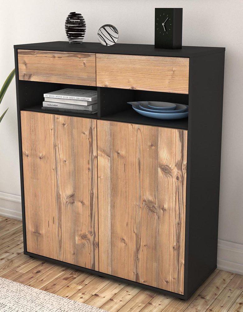 Highboard Ignazia, Pinie Seite (92x108x35cm) - Dekati GmbH