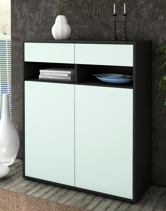 Highboard Ignazia, Mint Seite (92x108x35cm) - Dekati GmbH