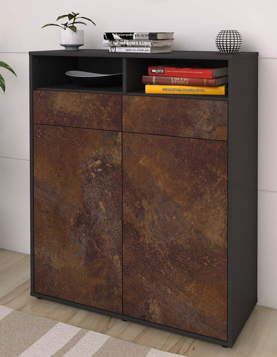 Highboard Ilaria, Rost Seite (92x108x35cm) - Dekati GmbH