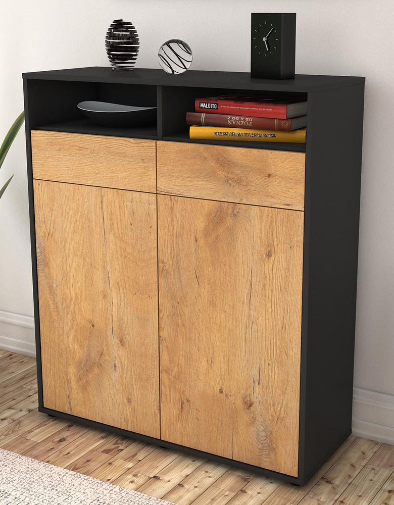 Highboard Ilaria, Eiche Seite (92x108x35cm) - Dekati GmbH