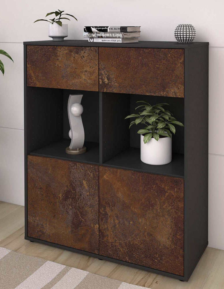 Highboard Imogen, Rost Seite (92x108x35cm) - Dekati GmbH