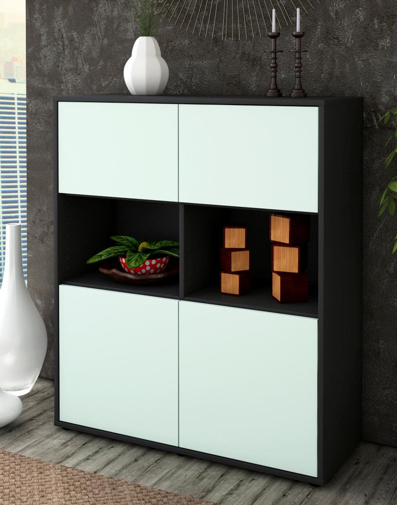 Highboard Ina, Mint Seite (92x108x35cm) - Dekati GmbH