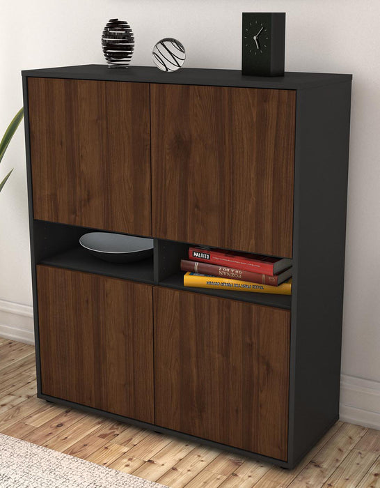 Highboard Innocenza, Walnuss Seite (92x108x35cm) - Dekati GmbH