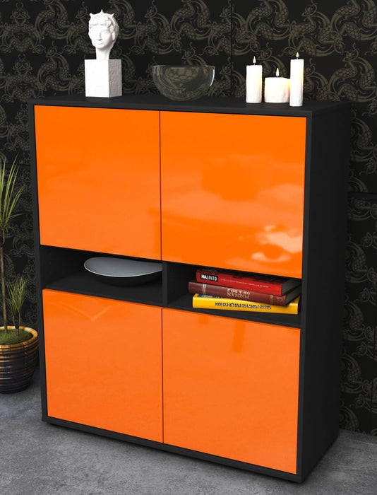 Highboard Innocenza, Orange Seite (92x108x35cm) - Dekati GmbH