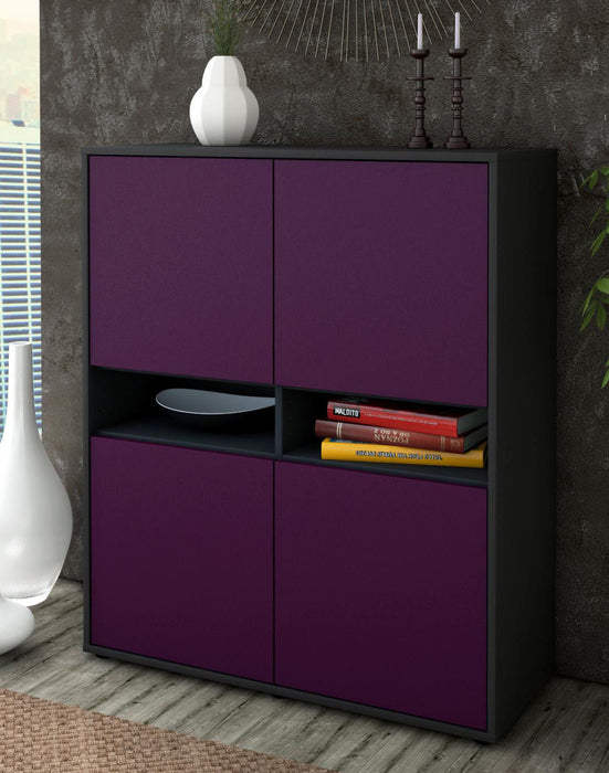 Highboard Innocenza, Lila Seite (92x108x35cm) - Dekati GmbH