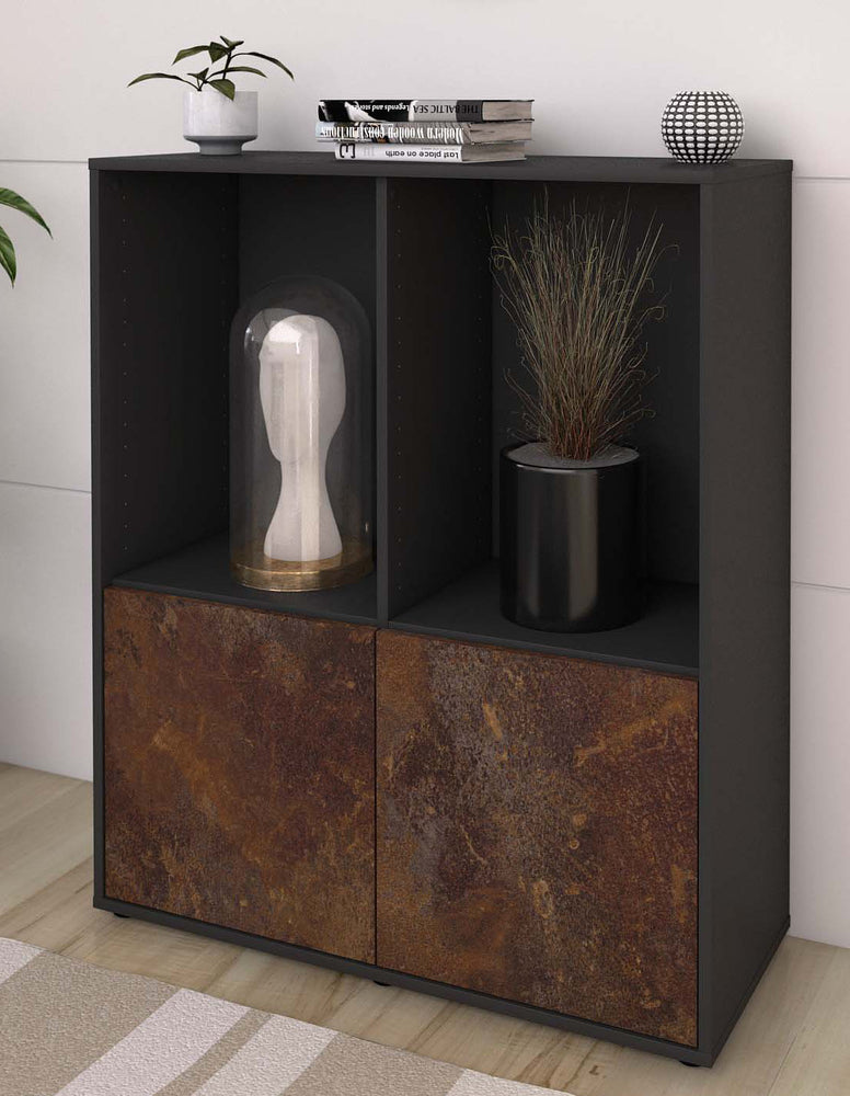 Highboard Ivona, Rost Seite (92x108x35cm) - Dekati GmbH