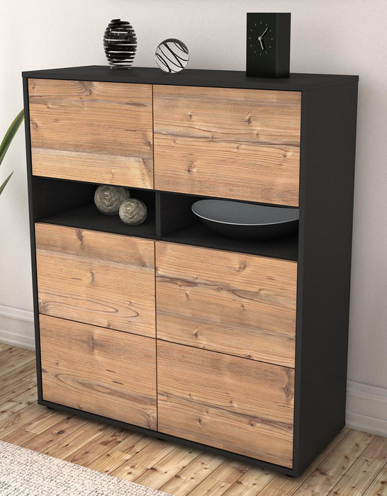 Highboard Jasmin, Pinie Seite (92x108x35cm) - Dekati GmbH