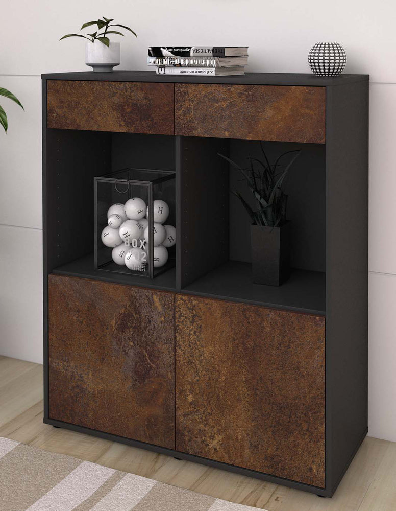 Highboard Joana, Rost Seite (92x108x35cm) - Dekati GmbH