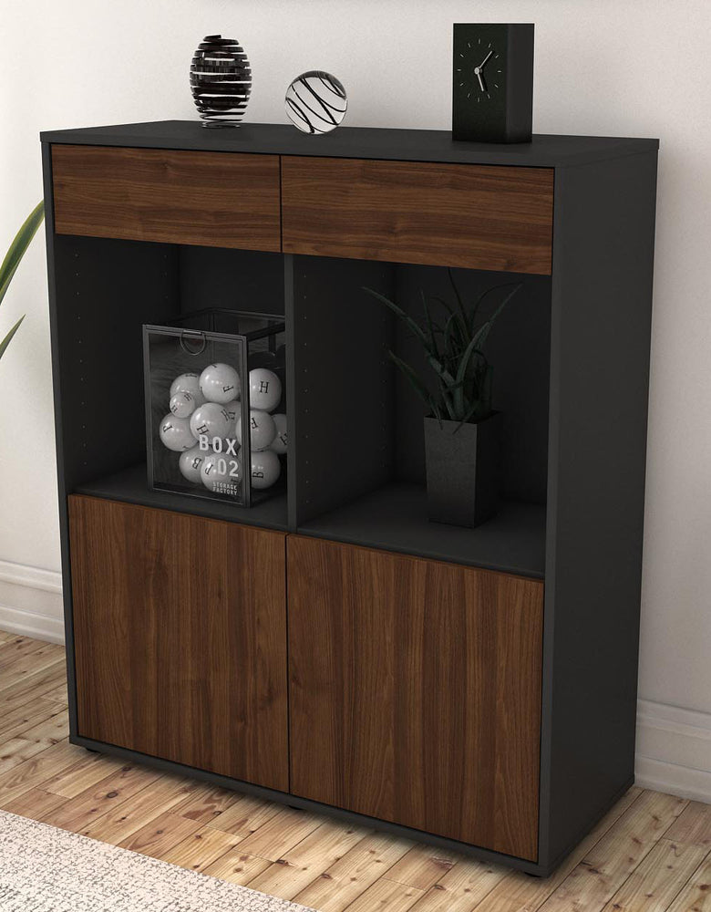 Highboard Joana, Walnuss Seite (92x108x35cm) - Dekati GmbH