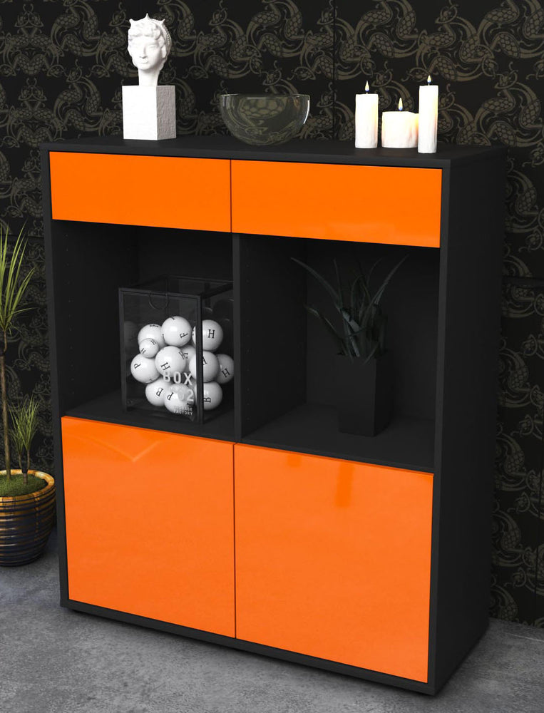 Highboard Joana, Orange Seite (92x108x35cm) - Dekati GmbH