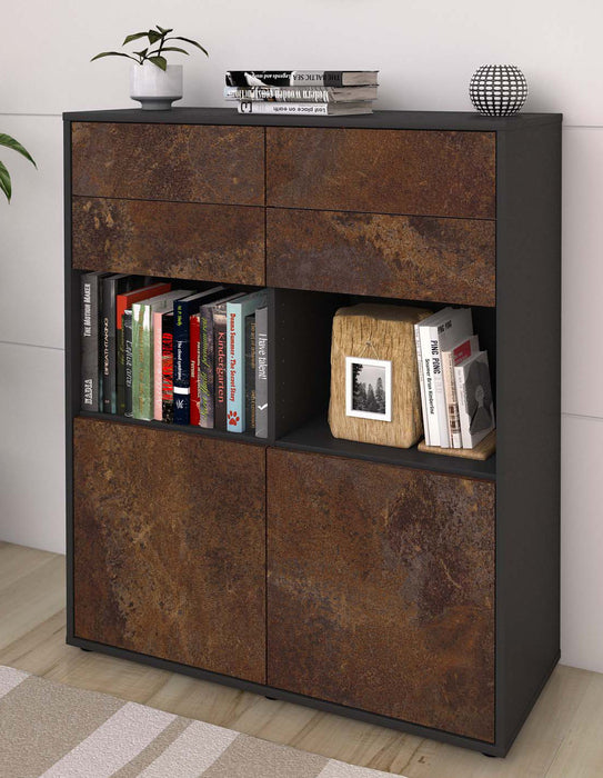 Highboard Joelina, Rost Seite (92x108x35cm) - Dekati GmbH