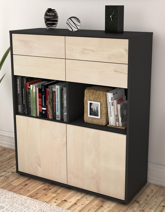 Highboard Joelina, Zeder Seite (92x108x35cm) - Dekati GmbH