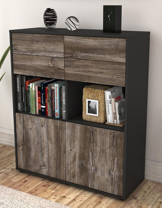 Highboard Joelina, Treibholz Seite (92x108x35cm) - Dekati GmbH