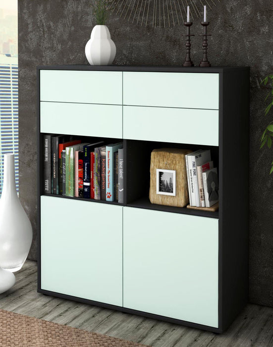 Highboard Joelina, Mint Seite (92x108x35cm) - Dekati GmbH