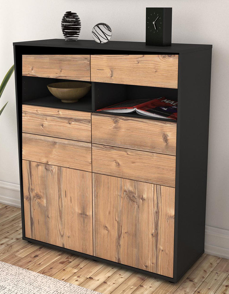 Highboard Jolina, Pinie Seite (92x108x35cm) - Dekati GmbH