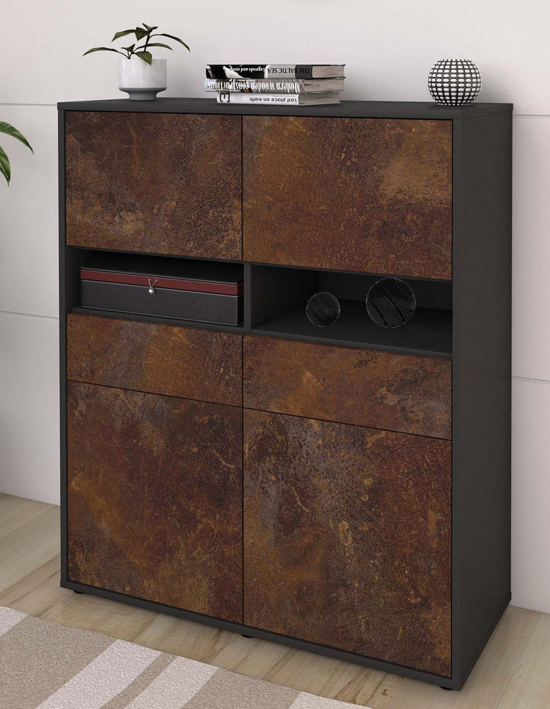 Highboard Josefina, Rost Seite (92x108x35cm) - Dekati GmbH