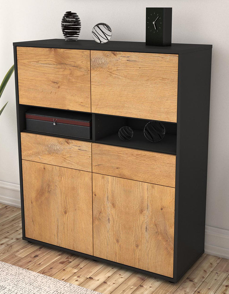 Highboard Josefina, Eiche Seite (92x108x35cm) - Dekati GmbH