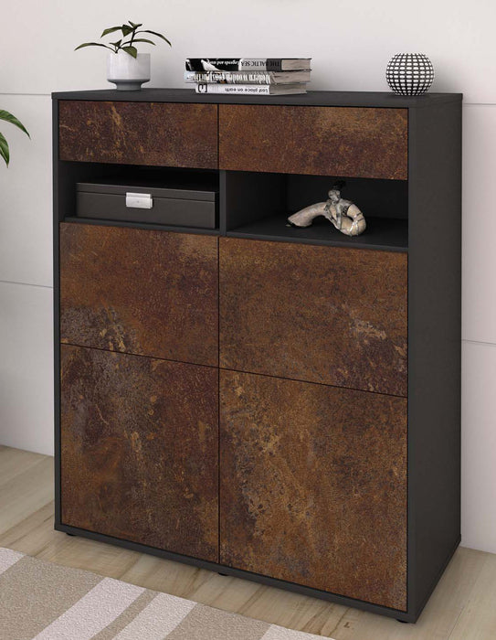 Highboard Juliana, Rost Seite (92x108x35cm) - Dekati GmbH