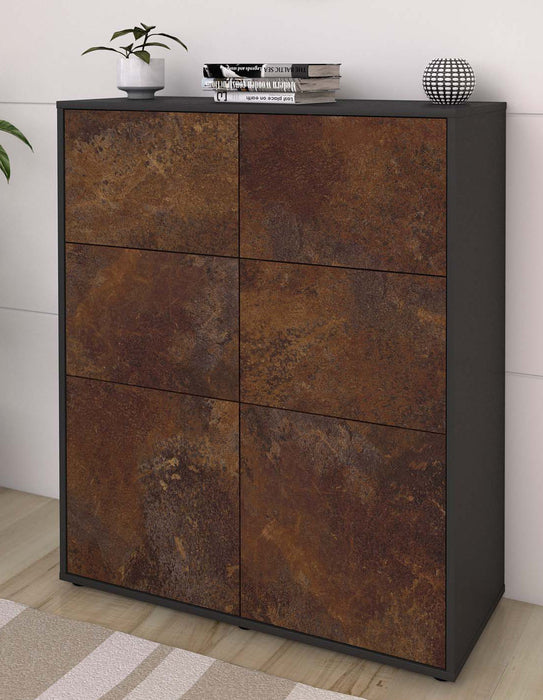 Highboard Julietta, Rost Seite (92x108x35cm) - Dekati GmbH