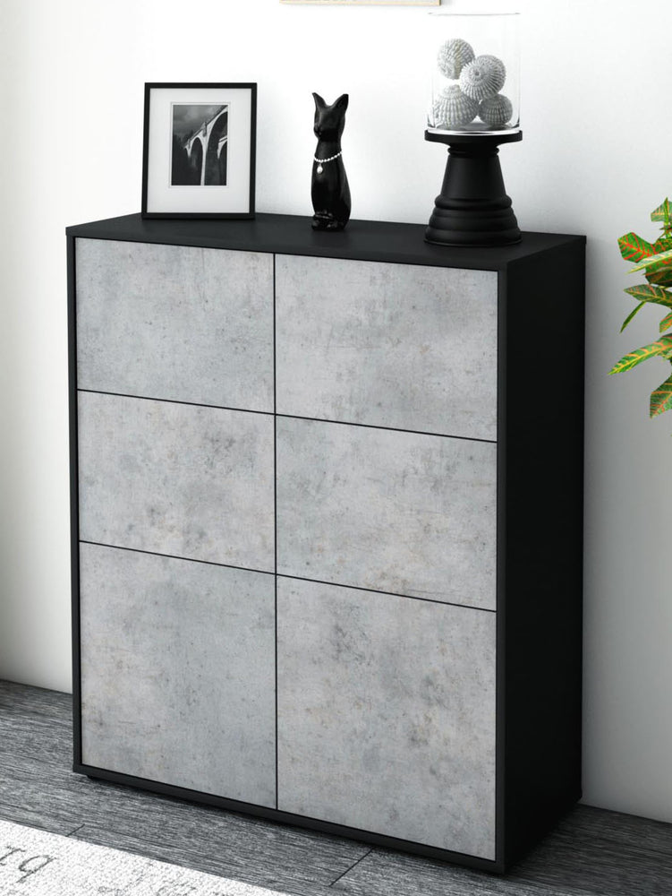 Highboard Julietta, Beton Seite (92x108x35cm) - Dekati GmbH