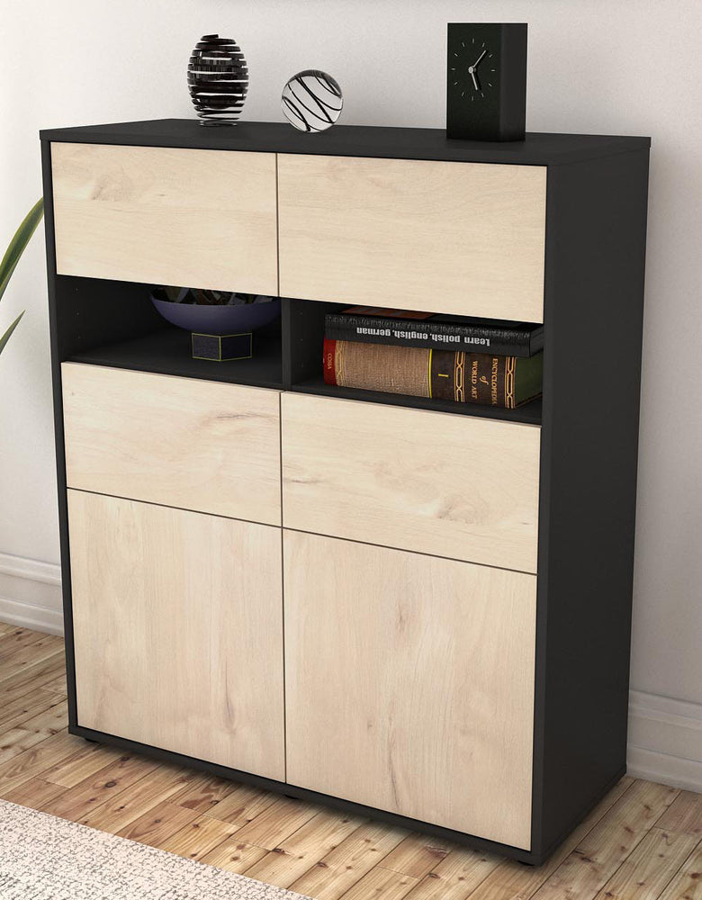 Highboard Karlotta, Zeder Seite (92x108x35cm) - Dekati GmbH