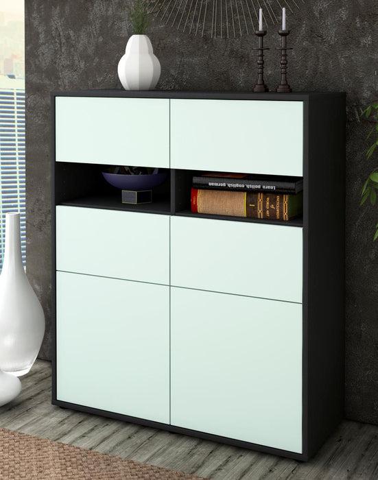 Highboard Karlotta, Mint Seite (92x108x35cm) - Dekati GmbH