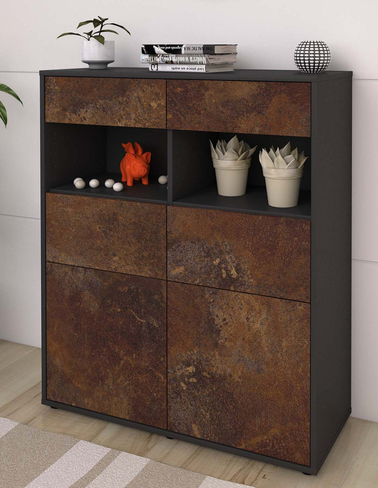 Highboard Karolin, Rost Seite (92x108x35cm) - Dekati GmbH