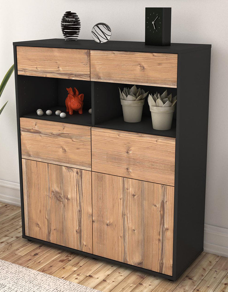 Highboard Karolin, Pinie Seite (92x108x35cm) - Dekati GmbH