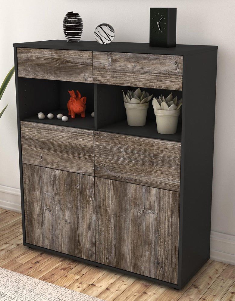 Highboard Karolin, Treibholz Seite (92x108x35cm) - Dekati GmbH