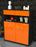 Highboard Karolin, Orange Seite (92x108x35cm) - Dekati GmbH