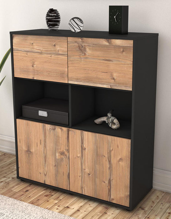 Highboard Katyna, Pinie Seite (92x108x35cm) - Dekati GmbH