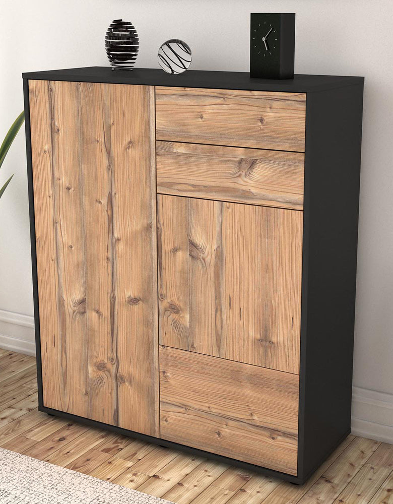 Highboard Kiara, Pinie Seite (92x108x35cm) - Dekati GmbH