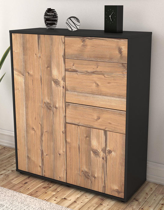 Highboard Laetitia, Pinie Seite (92x108x35cm) - Dekati GmbH