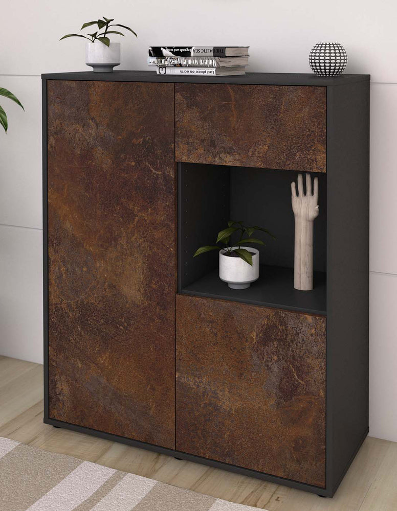 Highboard Larina, Rost Seite (92x108x35cm) - Dekati GmbH