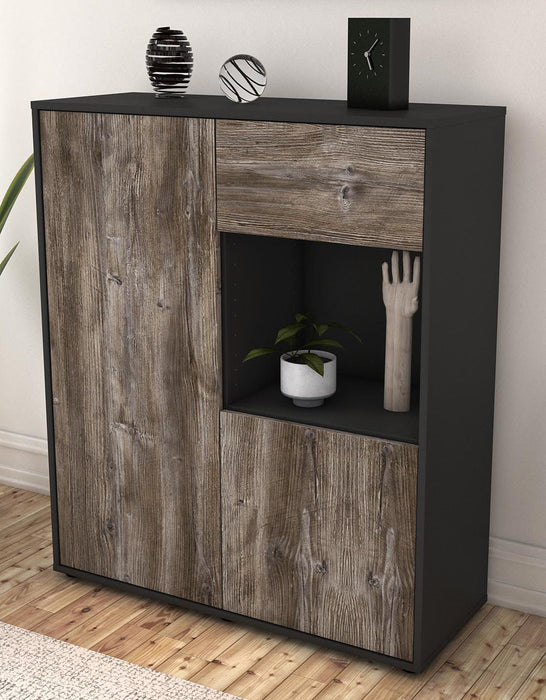 Highboard Larina, Treibholz Seite (92x108x35cm) - Dekati GmbH