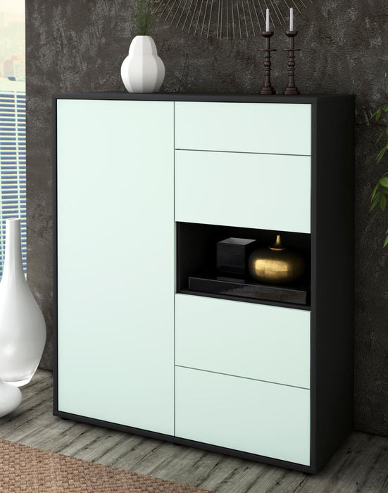 Highboard Larissa, Mint Seite (92x108x35cm) - Dekati GmbH